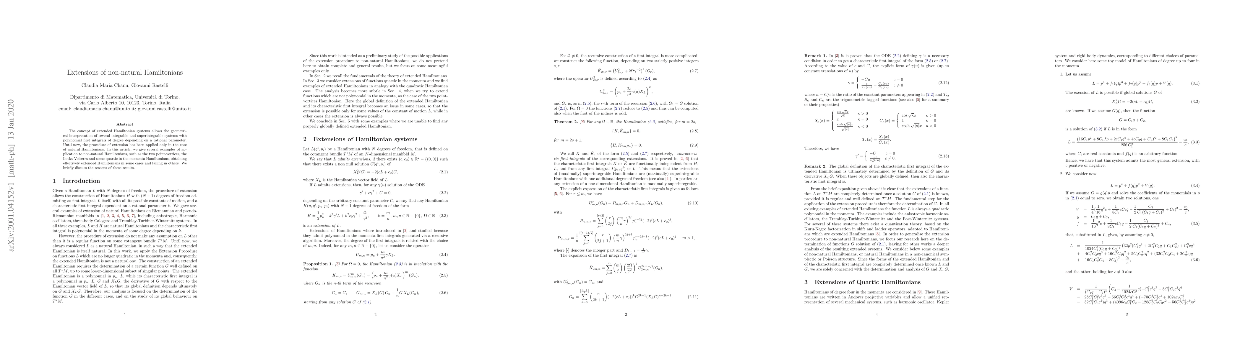 Thumbnail for Extensions of non-natural Hamiltonians