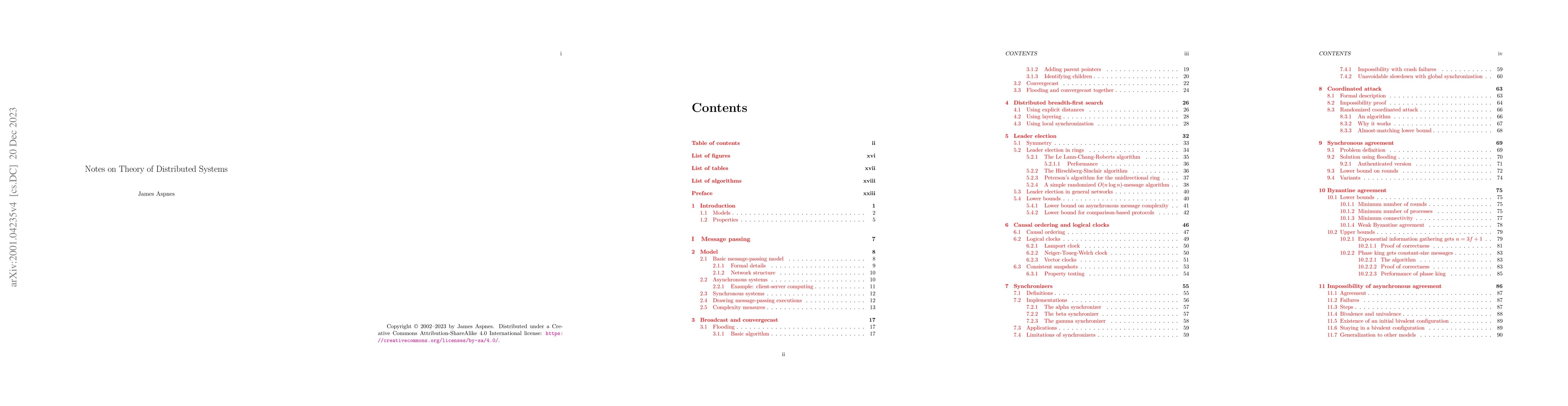 Thumbnail for Notes on Theory of Distributed Systems