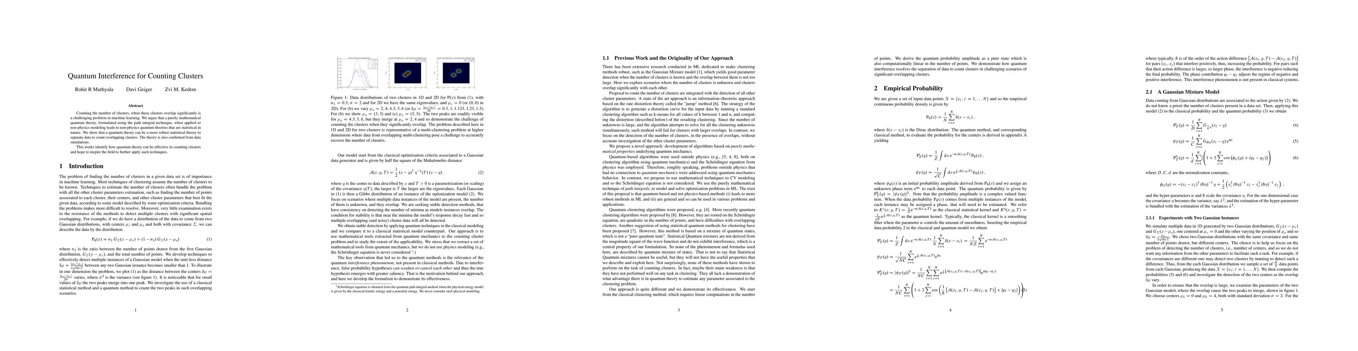 Thumbnail for Quantum Interference for Counting Clusters