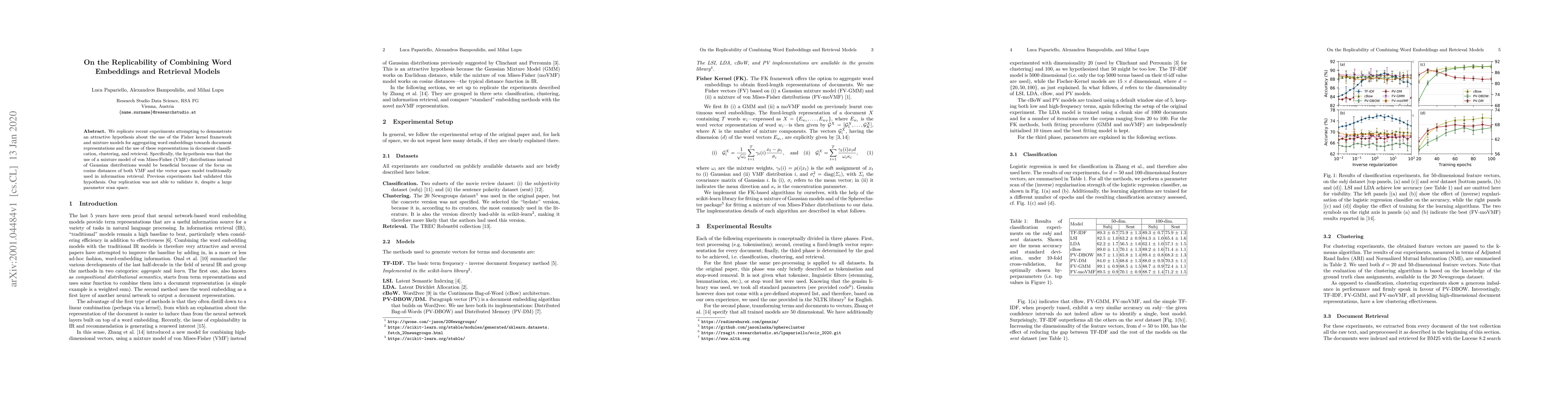 Thumbnail for On the Replicability of Combining Word Embeddings and Retrieval Models