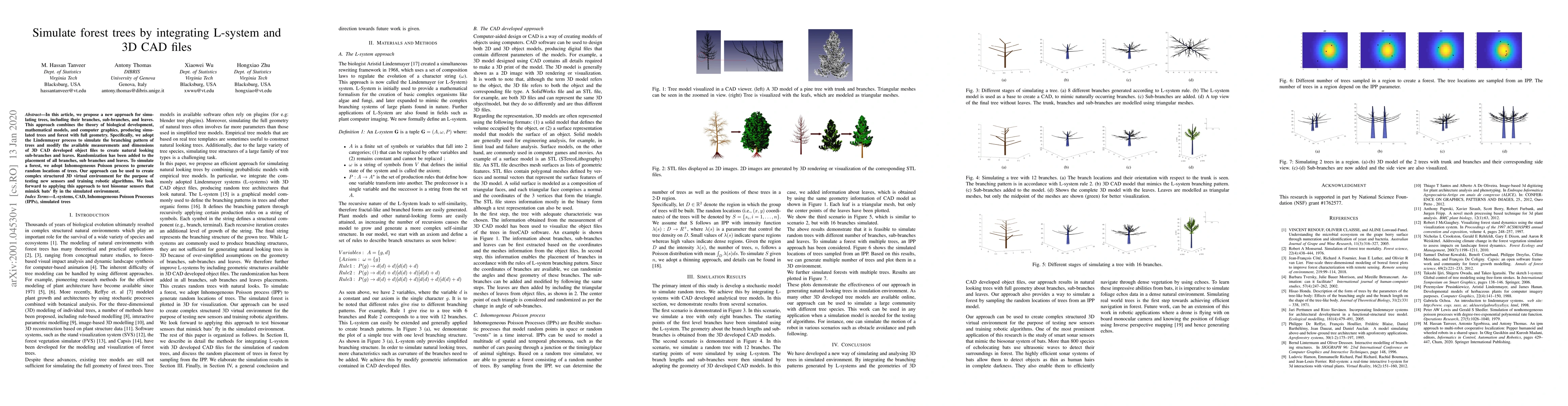 Thumbnail for Simulate forest trees by integrating L-system and 3D CAD files