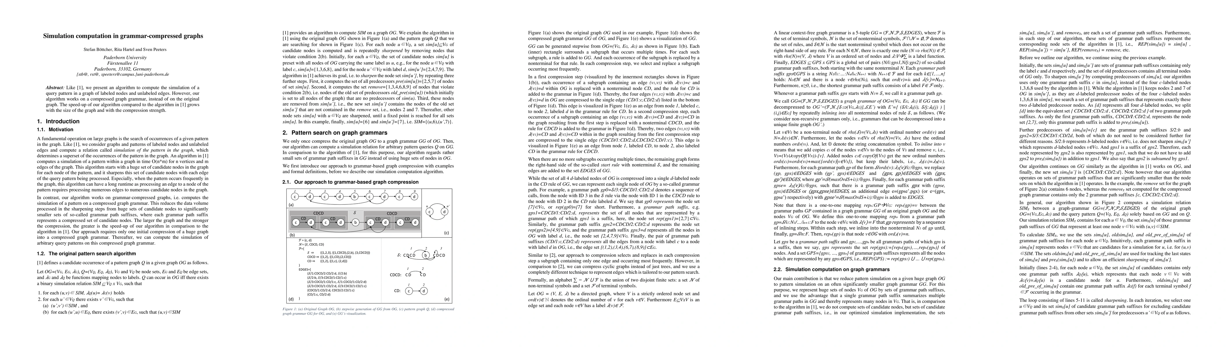 Thumbnail for Simulation computation in grammar-compressed graphs