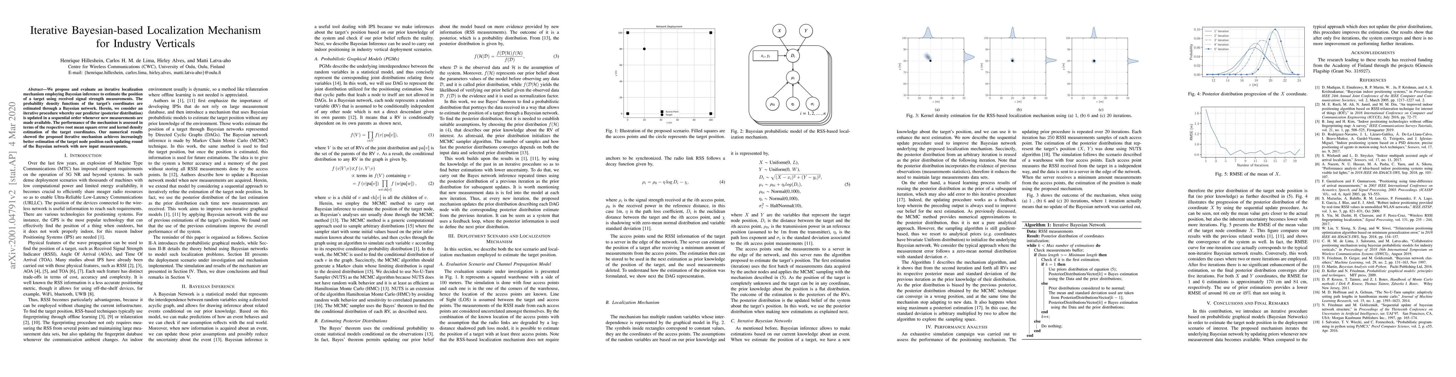 Thumbnail for Iterative Bayesian-based Localization Mechanism for Industry Verticals