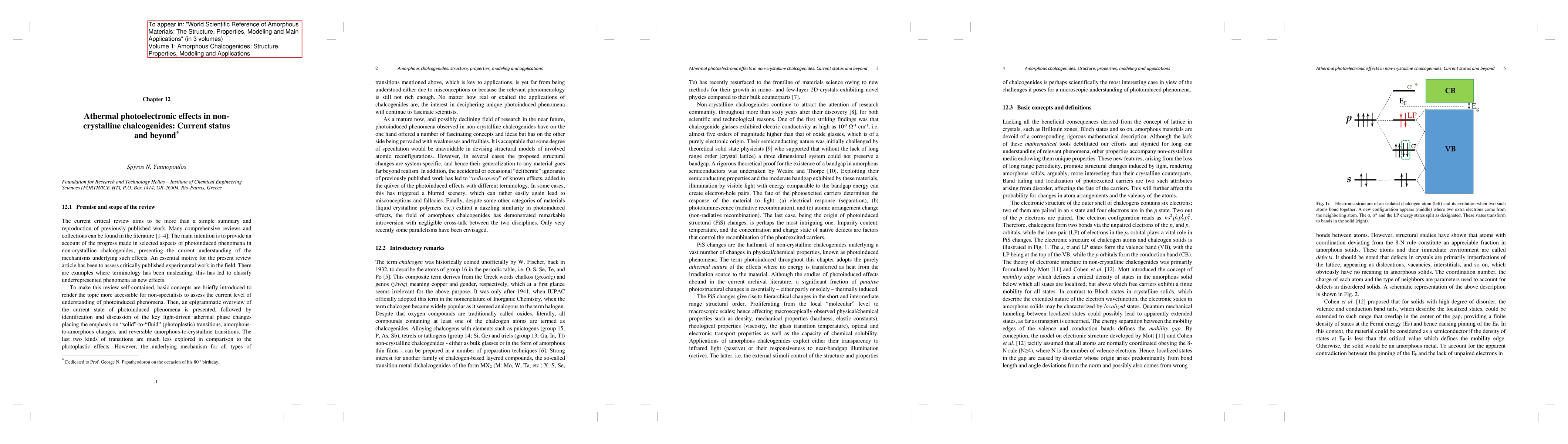 Thumbnail for Athermal photoelectronic effects in non-crystalline chalcogenides:
  Current status and beyond