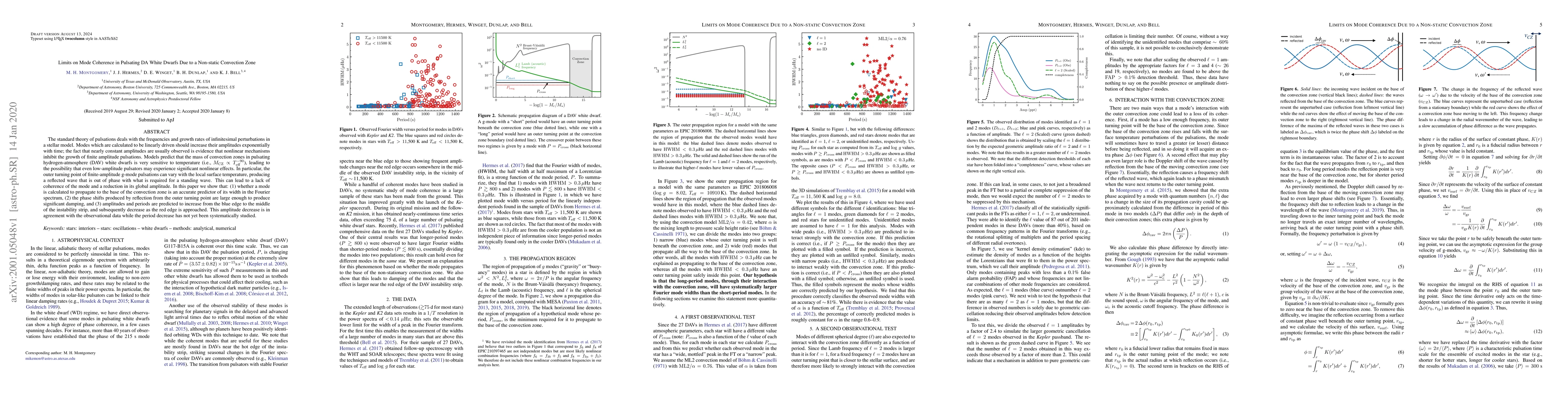 Thumbnail for Limits on Mode Coherence in Pulsating DA White Dwarfs Due to a
  Non-static Convection Zone