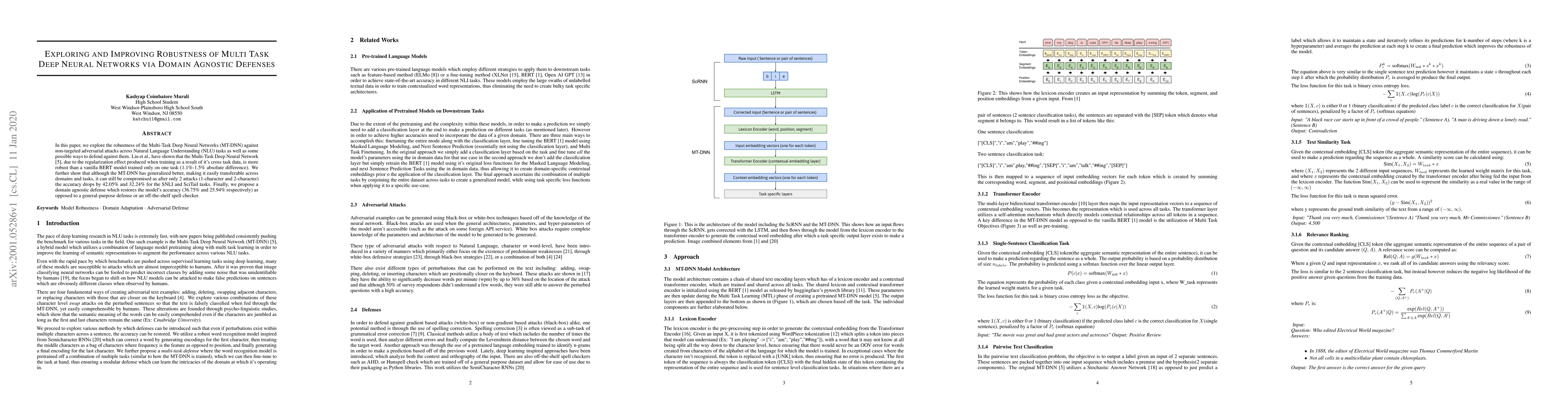 Thumbnail for Exploring and Improving Robustness of Multi Task Deep Neural Networks
  via Domain Agnostic Defenses