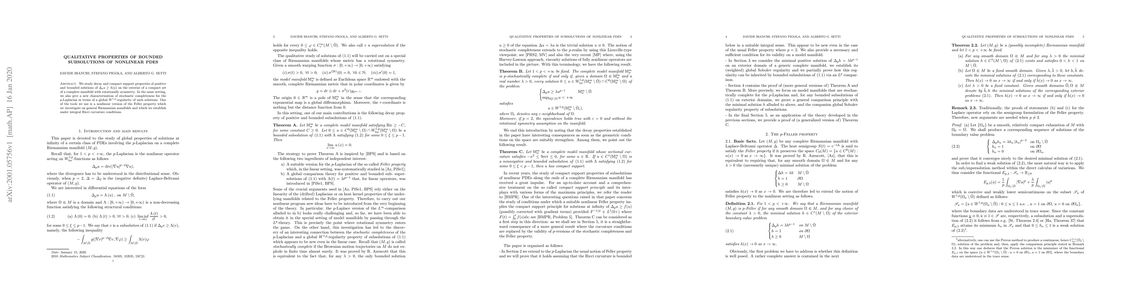 Thumbnail for Qualitative properties of bounded subsolutions of nonlinear PDEs