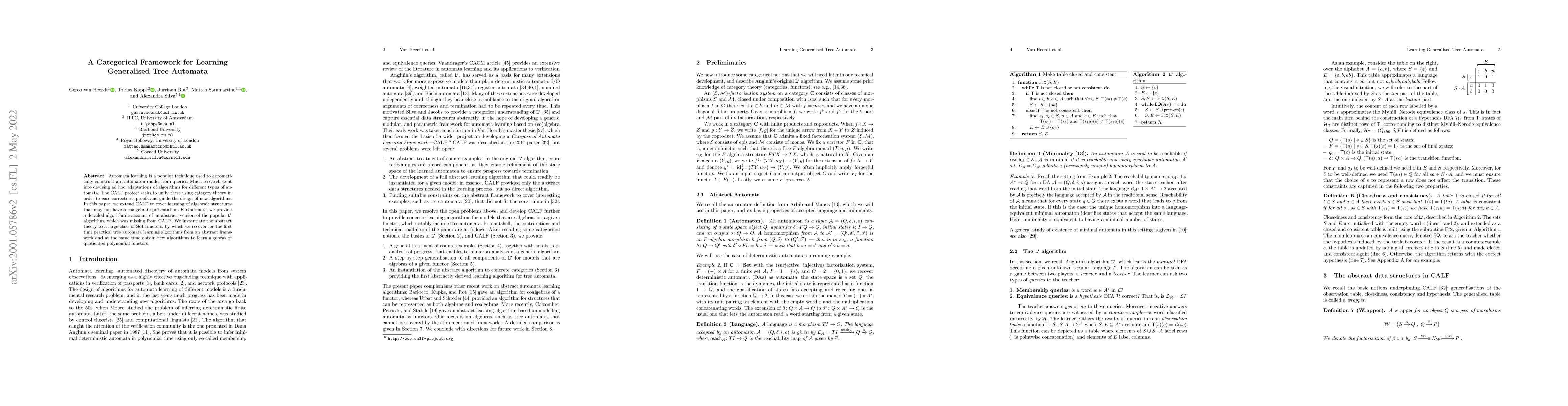 Thumbnail for A Categorical Framework for Learning Generalised Tree Automata