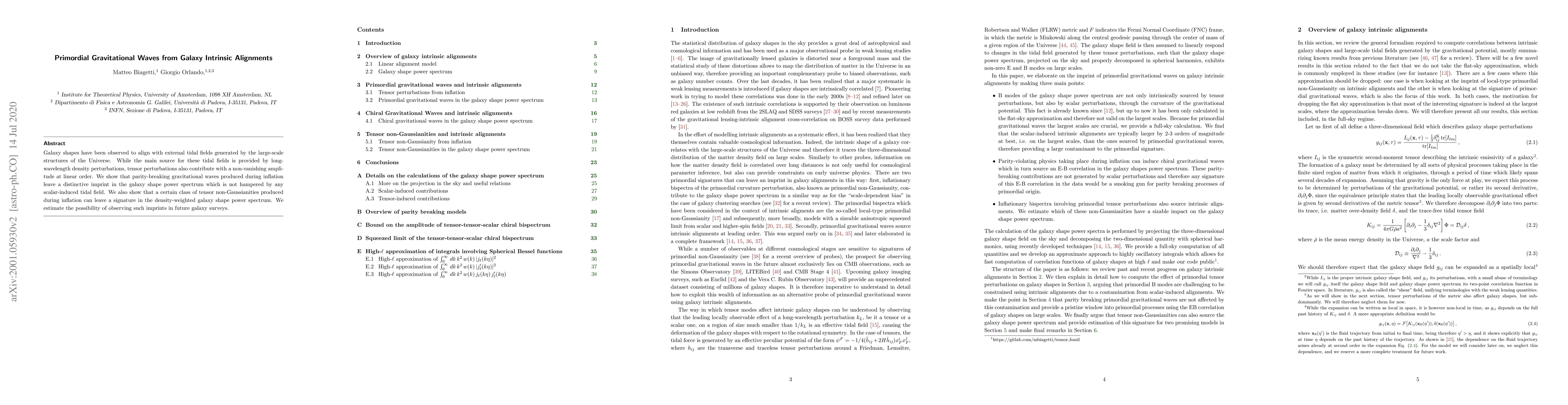 Thumbnail for Primordial Gravitational Waves from Galaxy Intrinsic Alignments