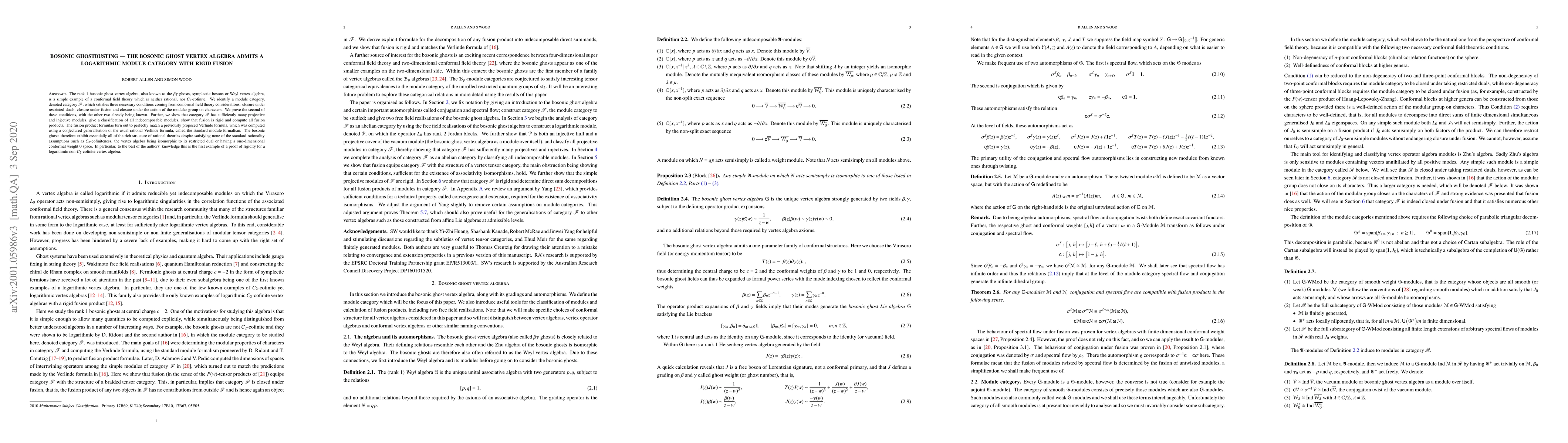 Thumbnail for Bosonic ghostbusting -- The bosonic ghost vertex algebra admits a
  logarithmic module category with rigid fusion