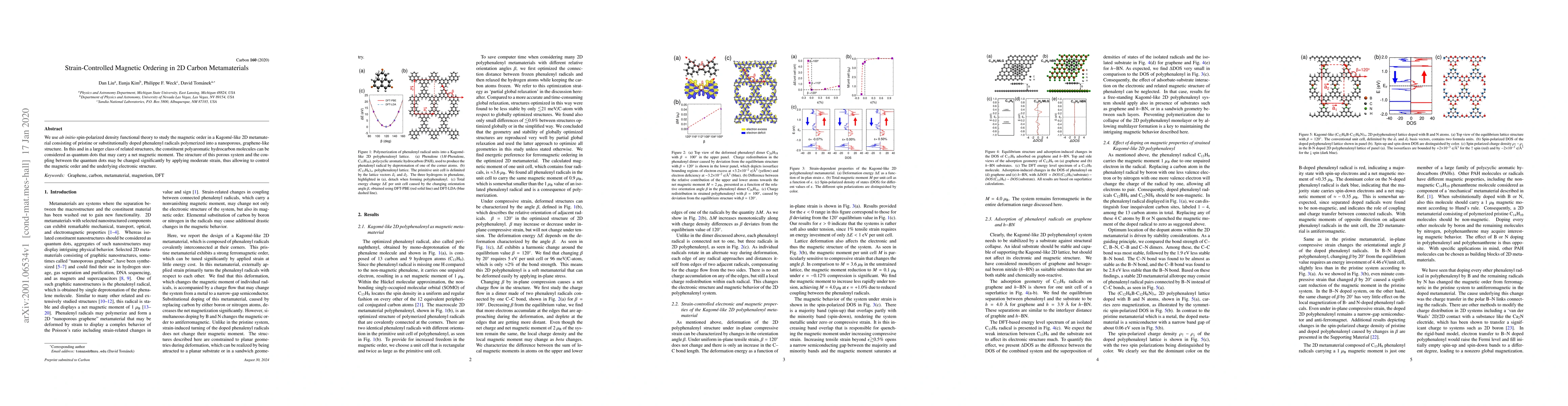 Thumbnail for Strain-Controlled Magnetic Ordering in 2D Carbon Metamaterials