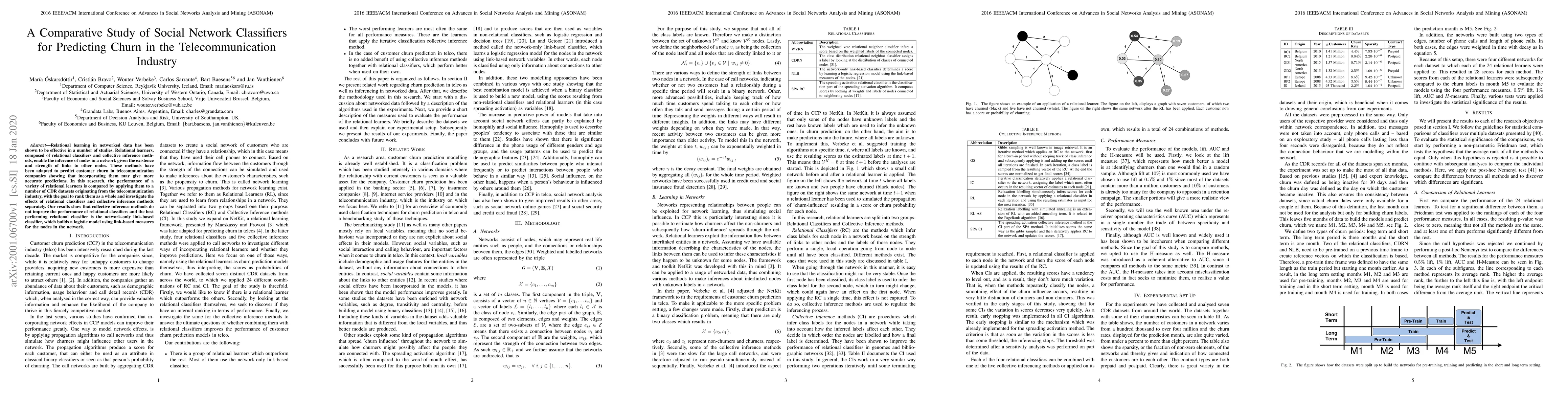 Thumbnail for A Comparative Study of Social Network Classifiers for Predicting Churn
  in the Telecommunication Industry