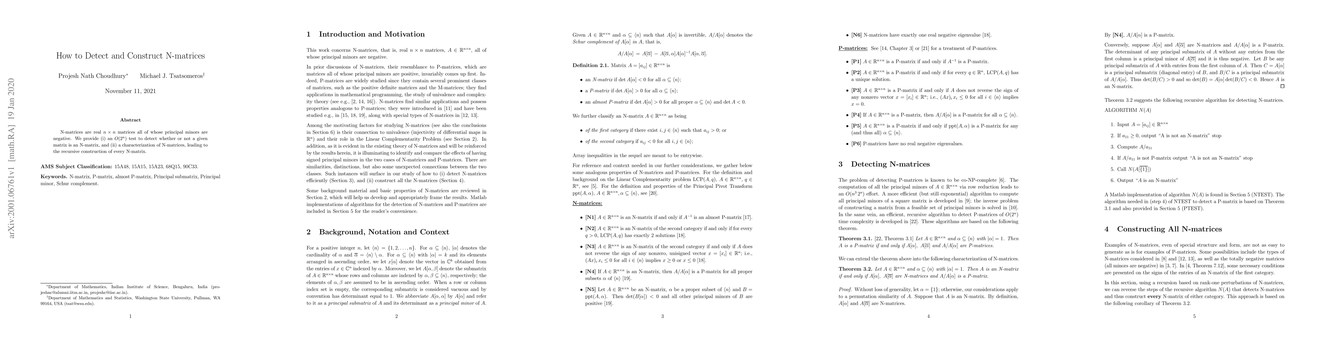 Thumbnail for How to Detect and Construct N-matrices
