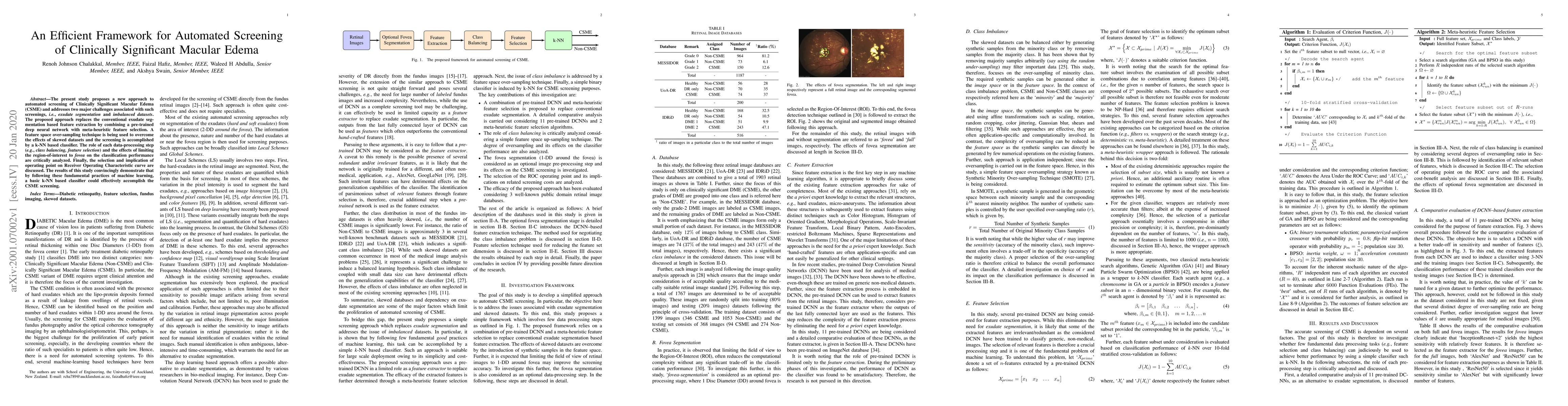Thumbnail for An Efficient Framework for Automated Screening of Clinically Significant
  Macular Edema
