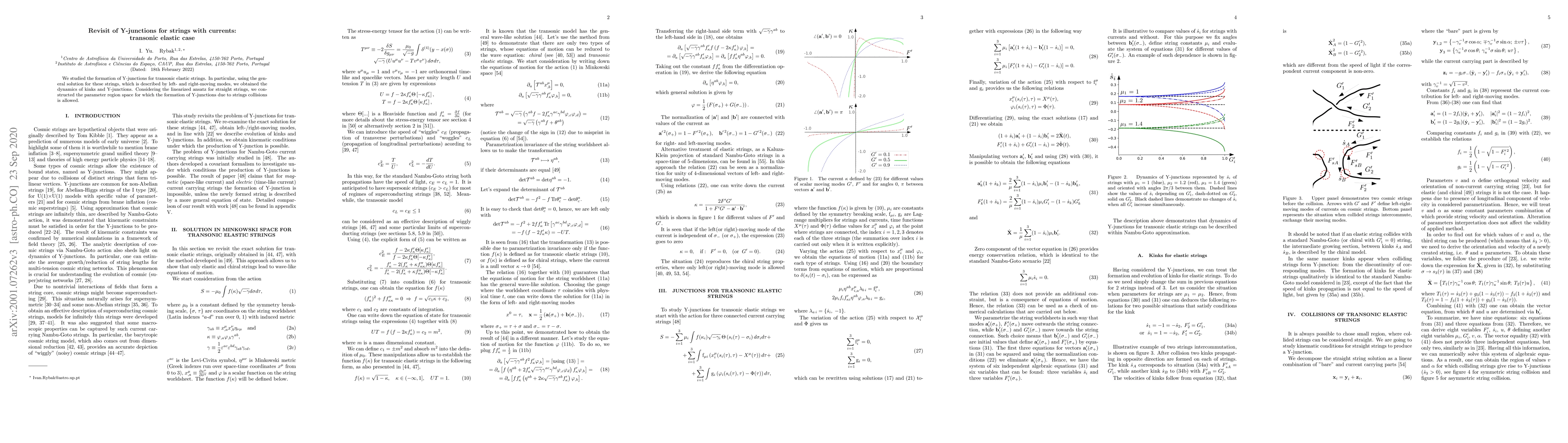Thumbnail for Revisit of Y-junctions for strings with currents: transonic elastic case