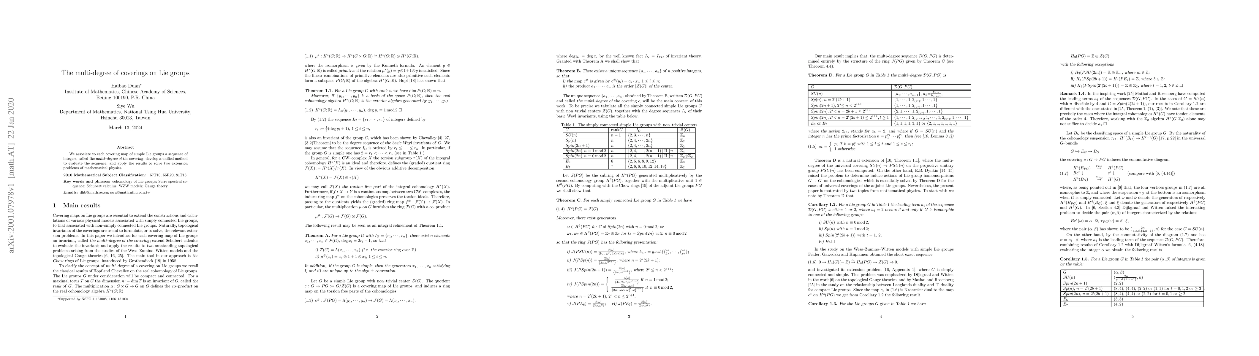 Thumbnail for The multi-degree of coverings on Lie groups
