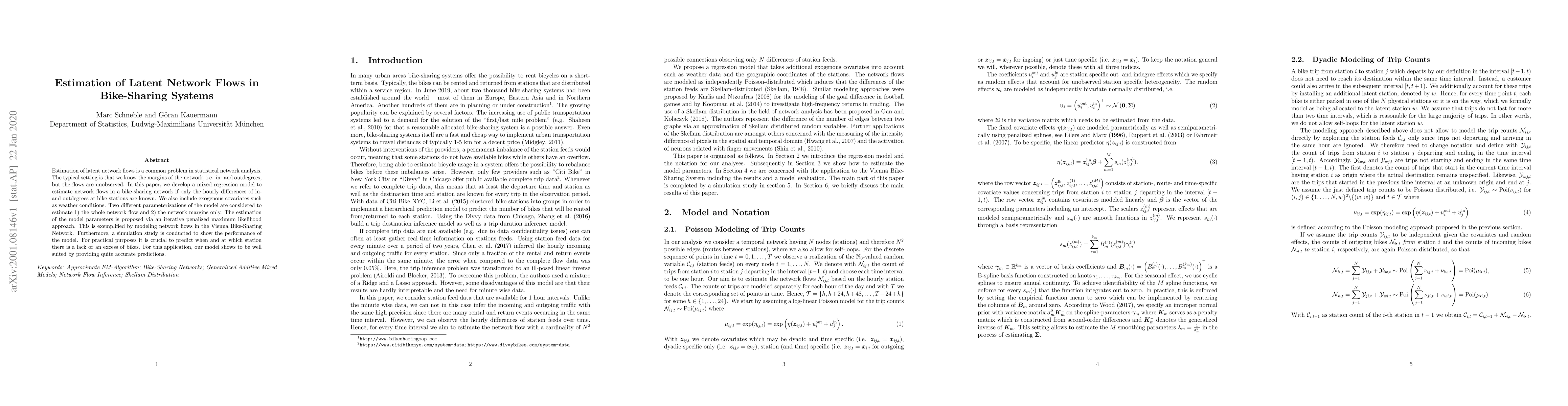 Thumbnail for Estimation of Latent Network Flows in Bike-Sharing Systems