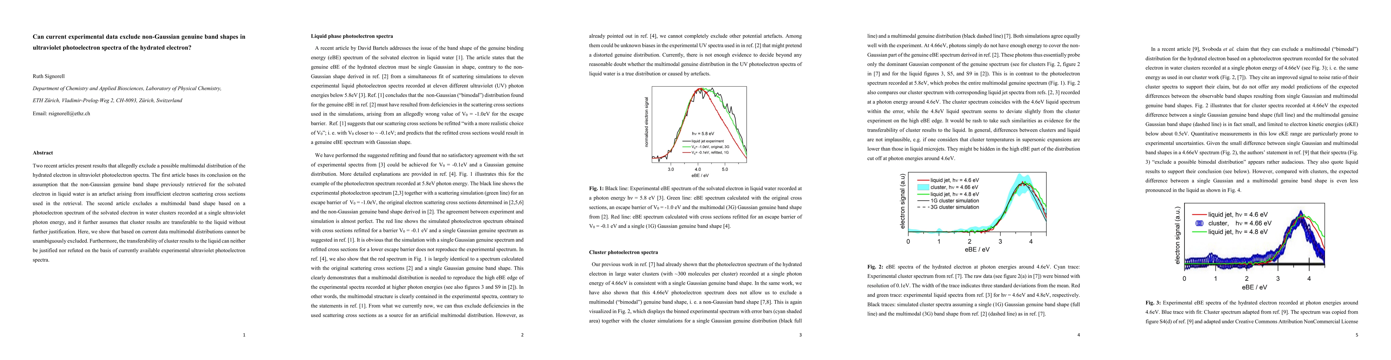 Thumbnail for Can current experimental data exclude non-Gaussian genuine band shapes
  in ultraviolet photoelectron spectra of the hydrated electron?