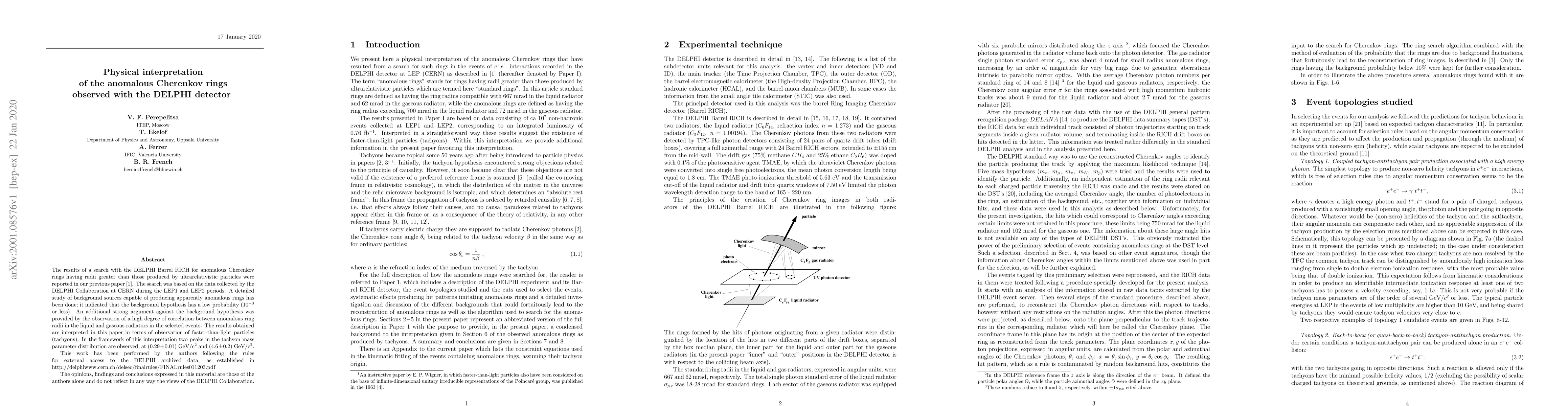 Thumbnail for Physical interpretation of the anomalous Cherenkov rings observed with
  the DELPHI detector