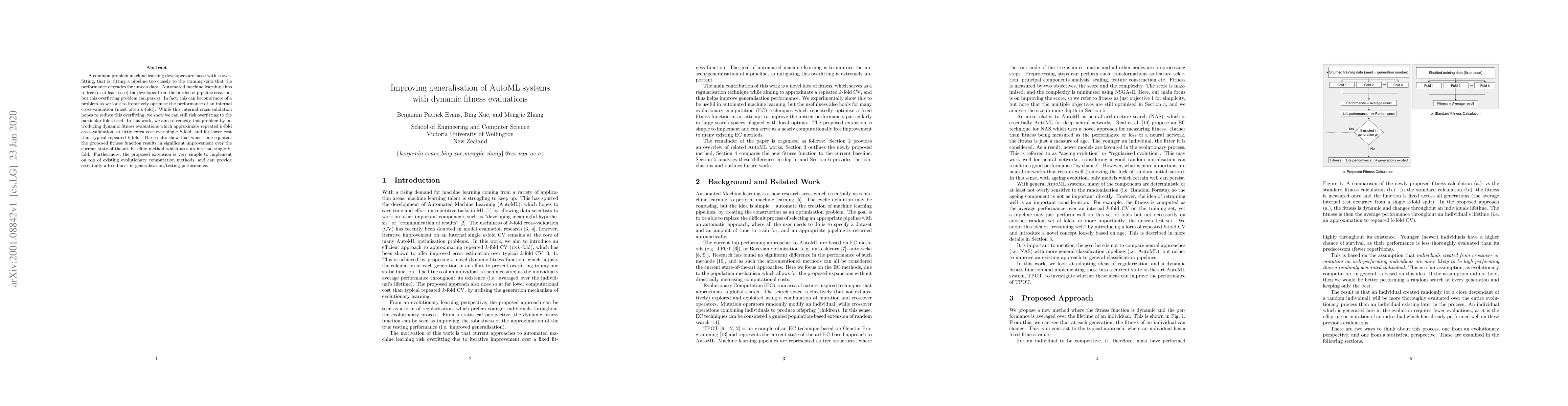 Thumbnail for Improving generalisation of AutoML systems with dynamic fitness
  evaluations
