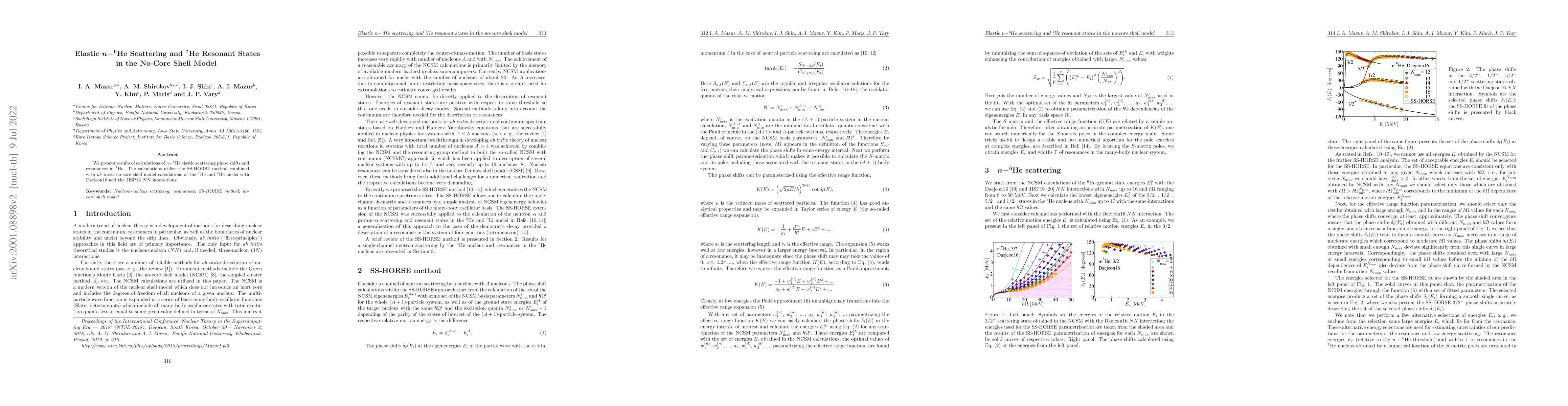 Thumbnail for Resonances in Exotic $^7$He Nucleus within the No-Core Shell Model