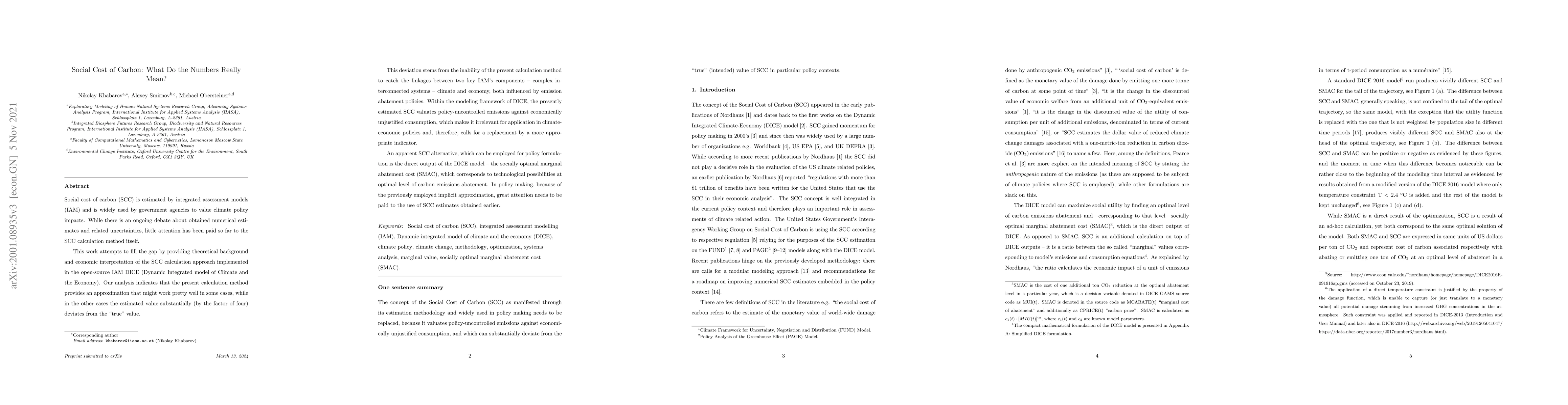 Thumbnail for Social Cost of Carbon: What Do the Numbers Really Mean?