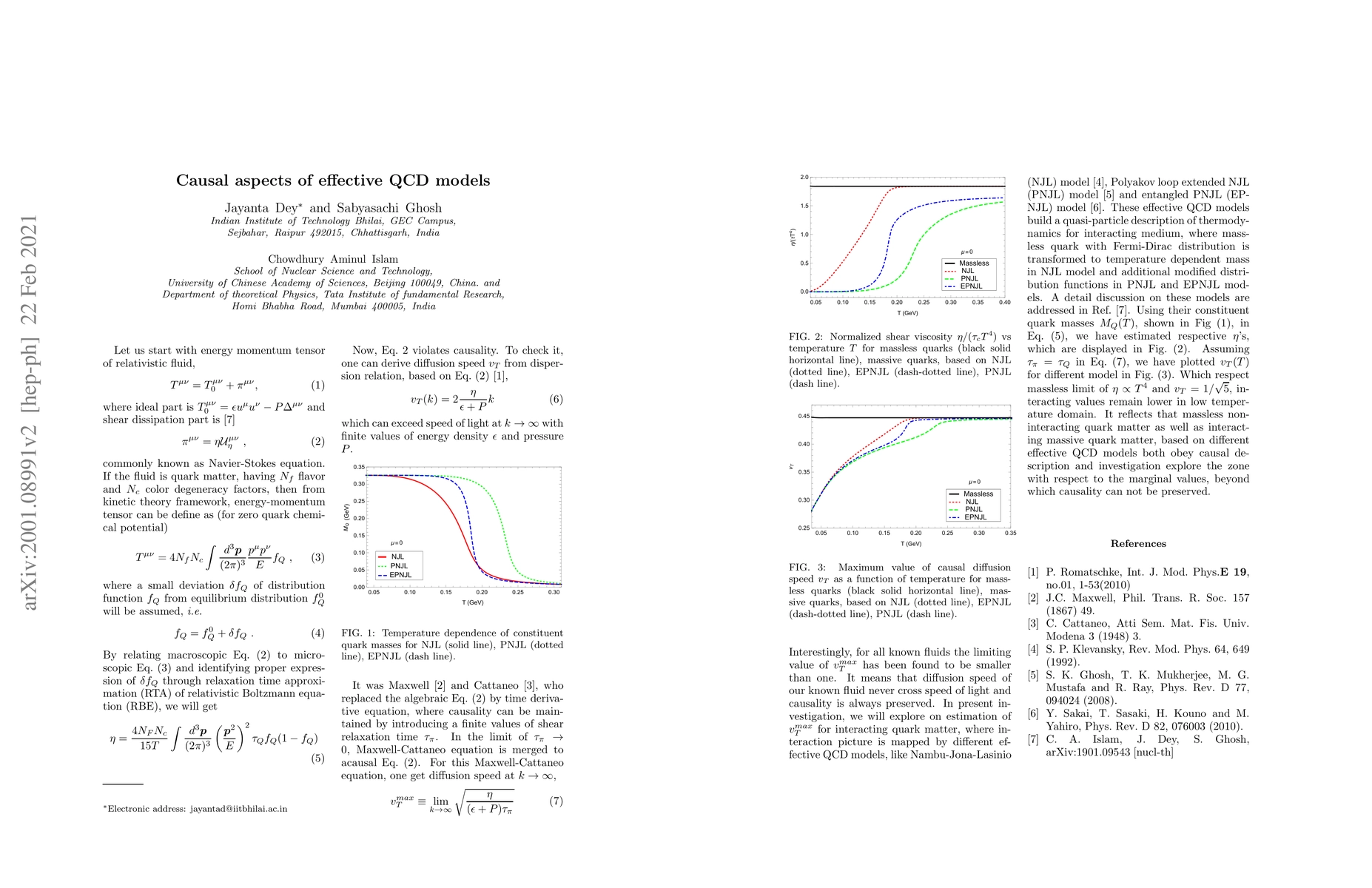Thumbnail for Causal aspects of effective QCD models