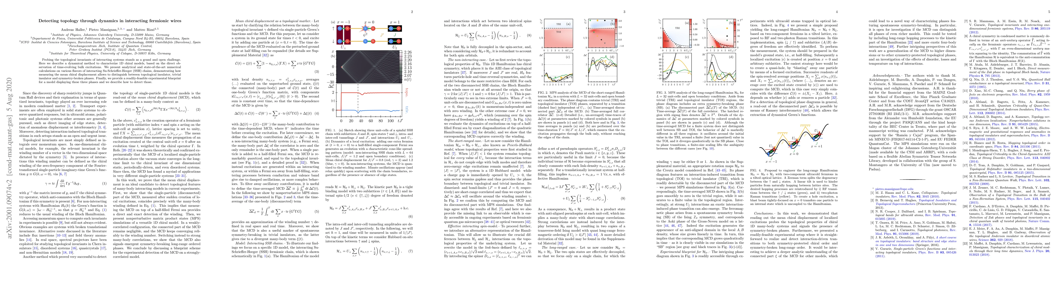 Thumbnail for Detecting topology through dynamics in interacting fermionic wires