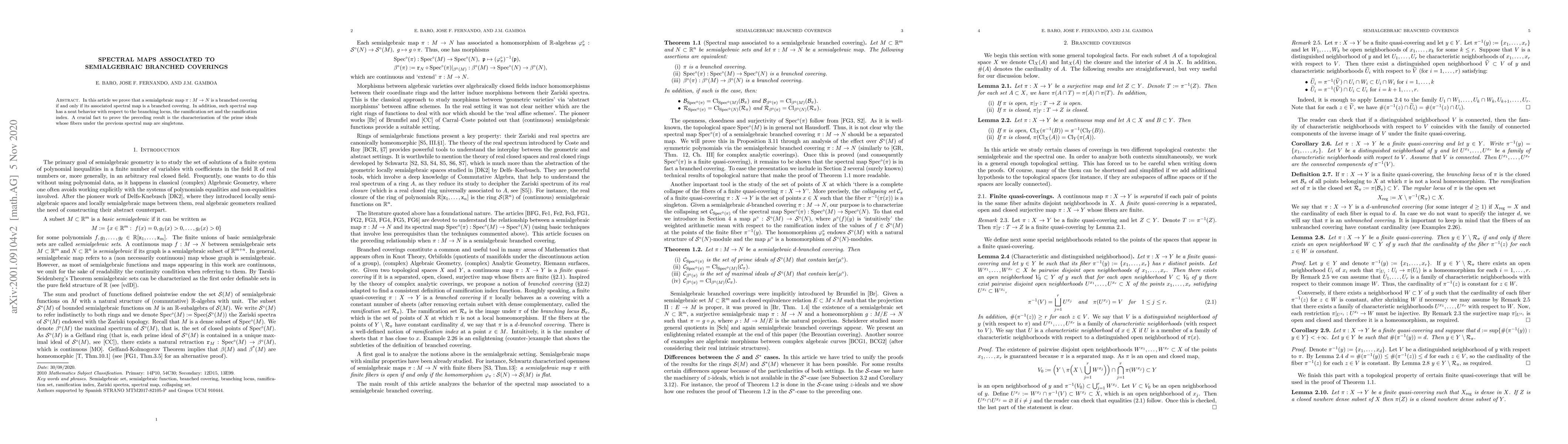 Thumbnail for Spectral maps associated to semialgebraic branched coverings