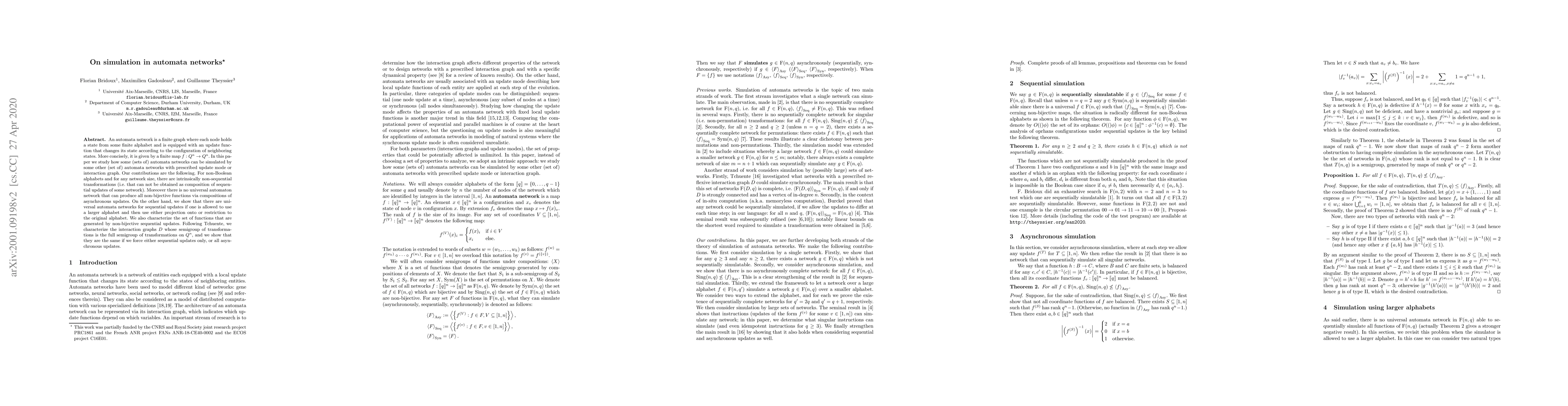 Thumbnail for On simulation in automata networks