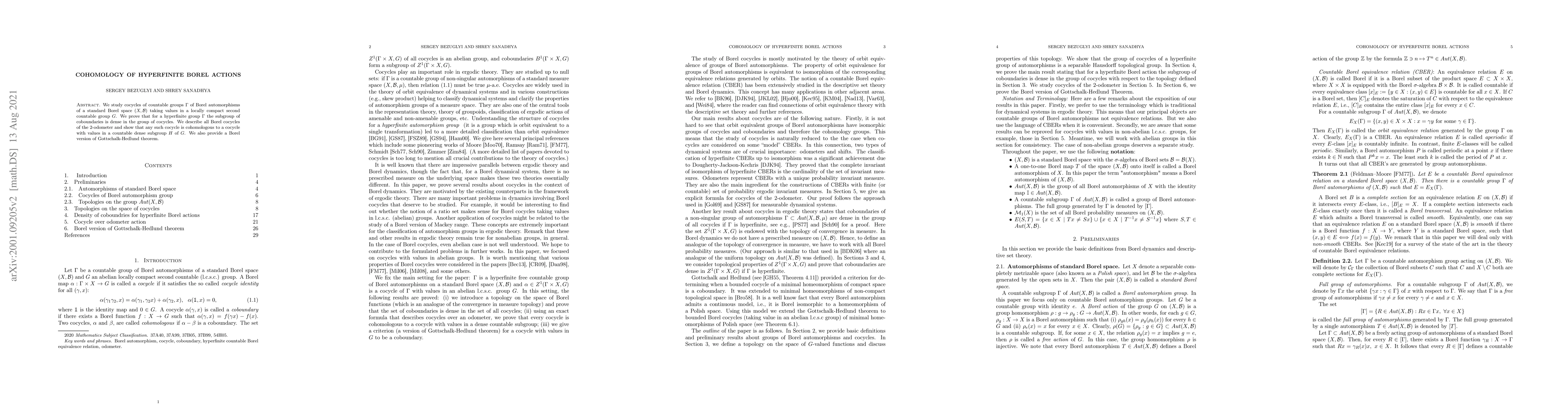 Thumbnail for Cohomology of hyperfinite Borel actions