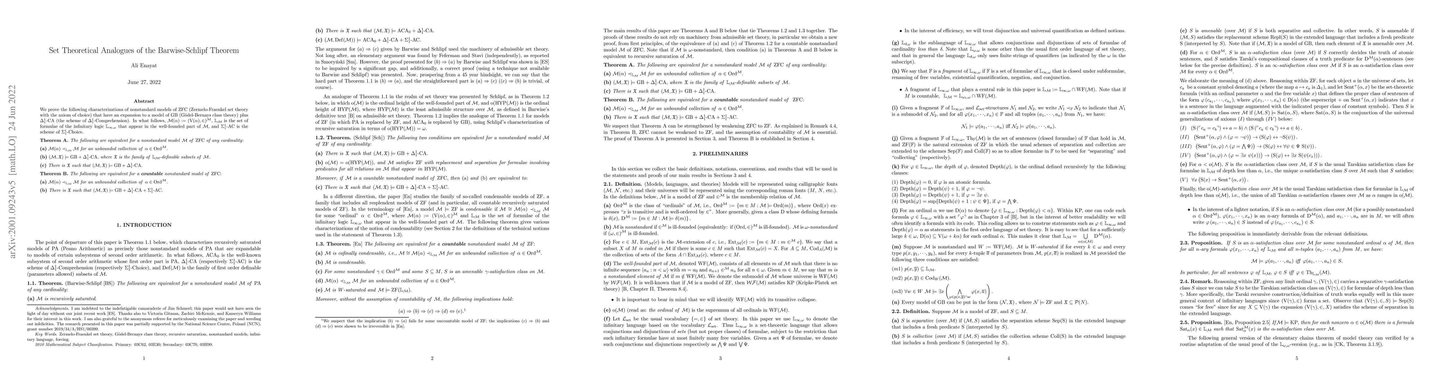 Thumbnail for Set theoretical analogues of the Barwise-Schlipf theorem