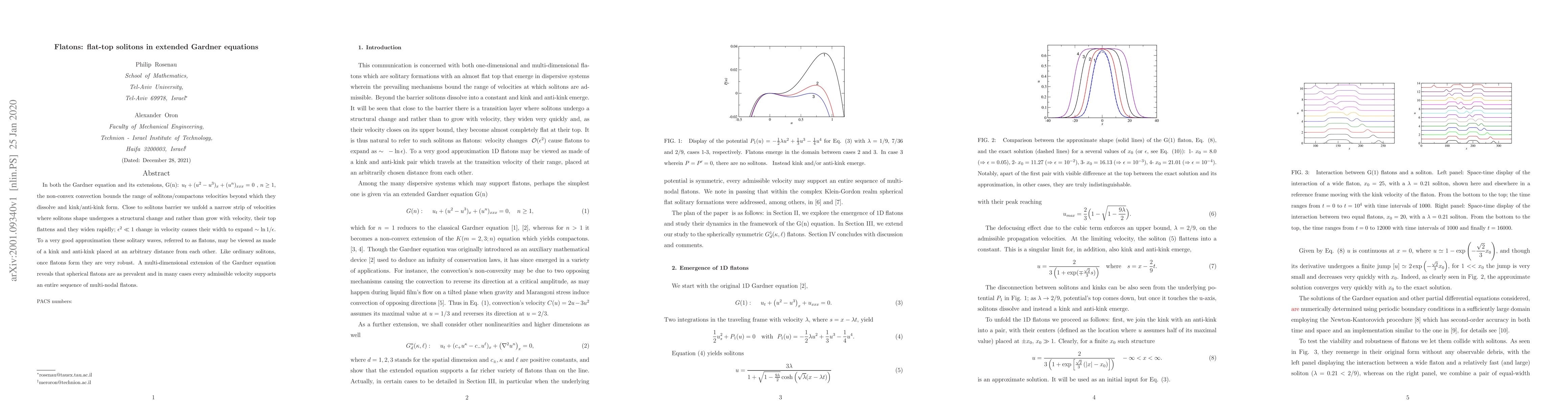 Thumbnail for Flatons: flat-top solitons in extended Gardner equations