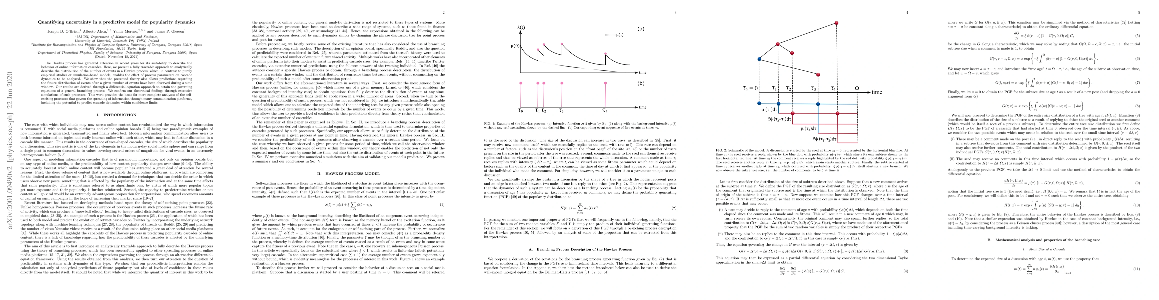 Thumbnail for Quantifying Uncertainty in a Predictive Model for Popularity Dynamics