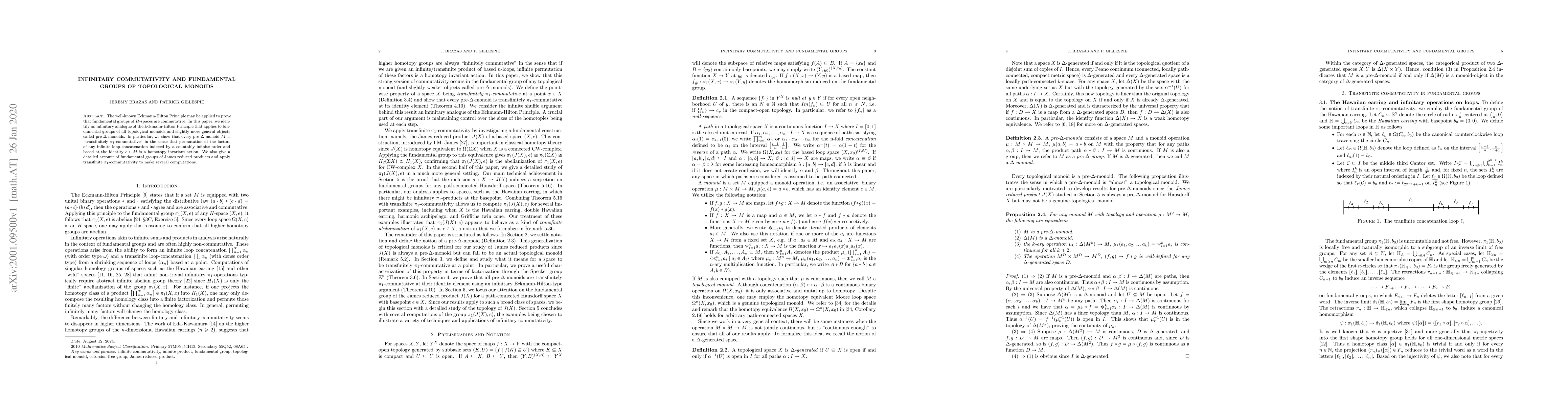 Thumbnail for Infinitary commutativity and fundamental groups of topological monoids