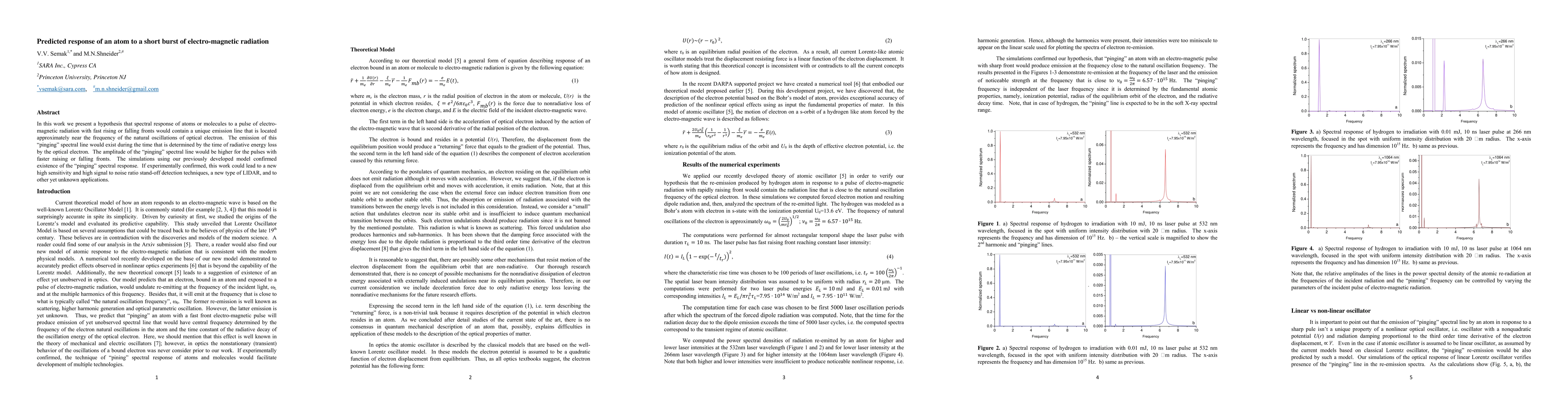 Thumbnail for Predicted response of an atom to a short burst of electro-magnetic
  radiation