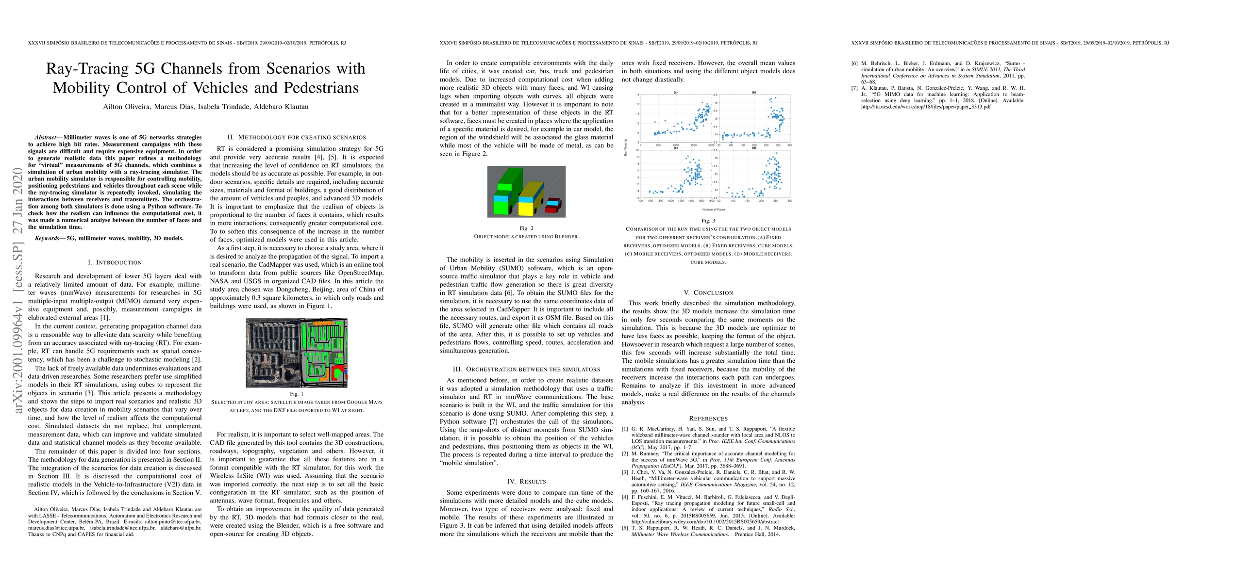 Thumbnail for Ray-Tracing 5G Channels from Scenarios with Mobility Control of Vehicles
  and Pedestrians