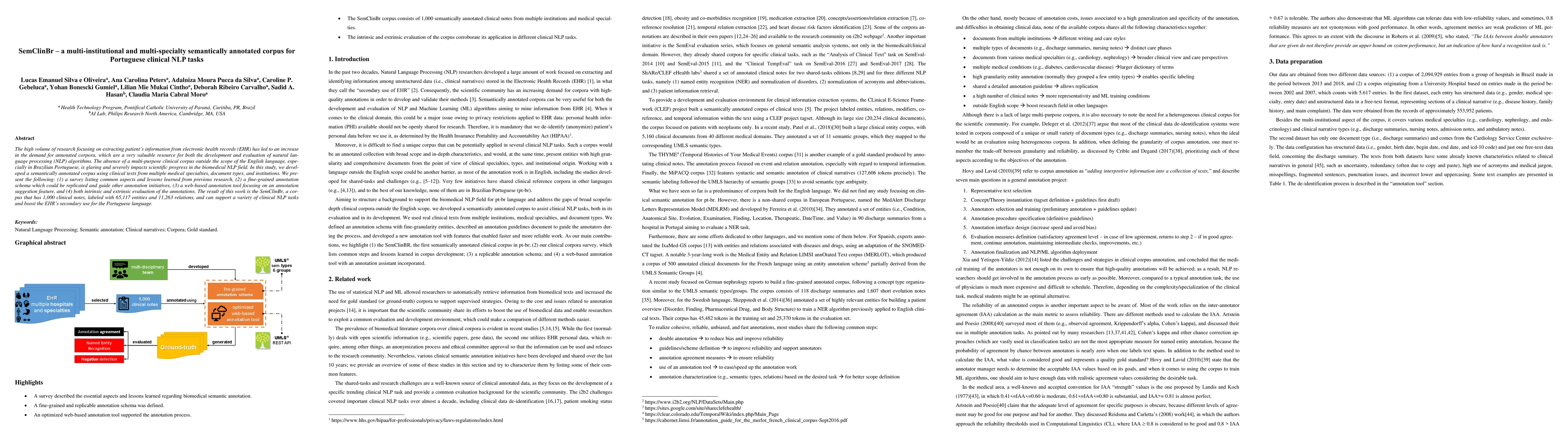 Thumbnail for SemClinBr -- a multi institutional and multi specialty semantically
  annotated corpus for Portuguese clinical NLP tasks