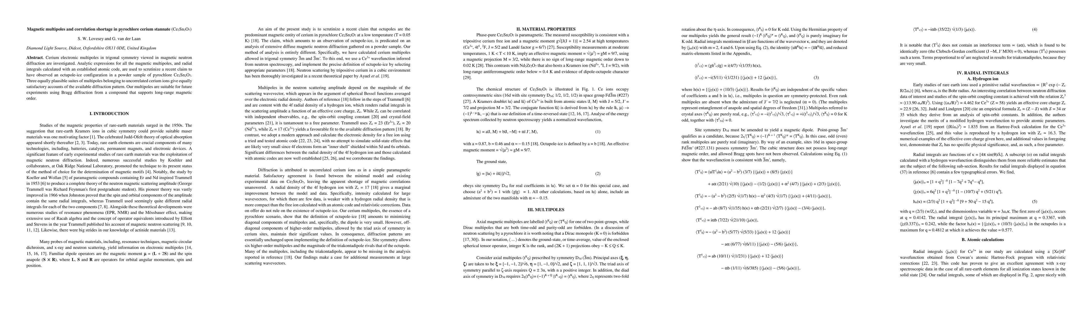 Thumbnail for Magnetic multipoles and correlation shortage in pyrochlore cerium
  stannate