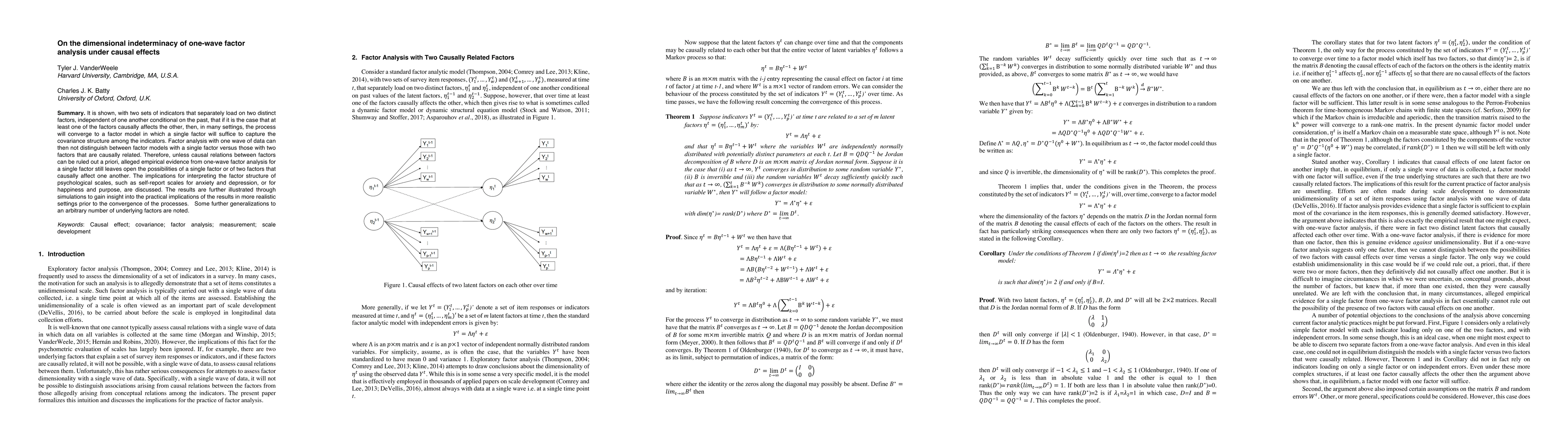 Thumbnail for On the dimensional indeterminacy of one-wave factor analysis under
  causal effects