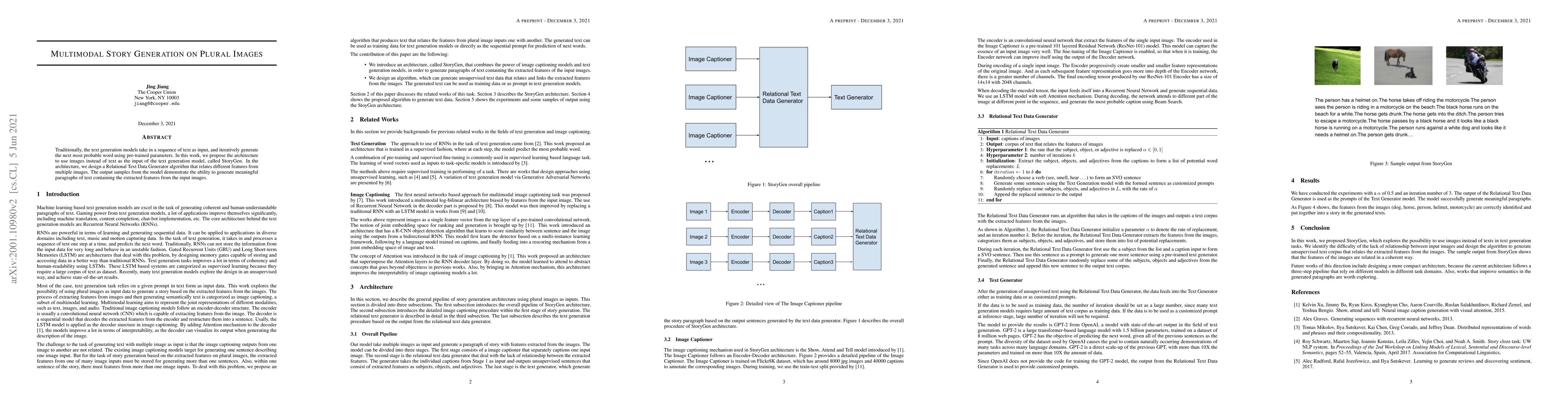 Thumbnail for Multimodal Story Generation on Plural Images