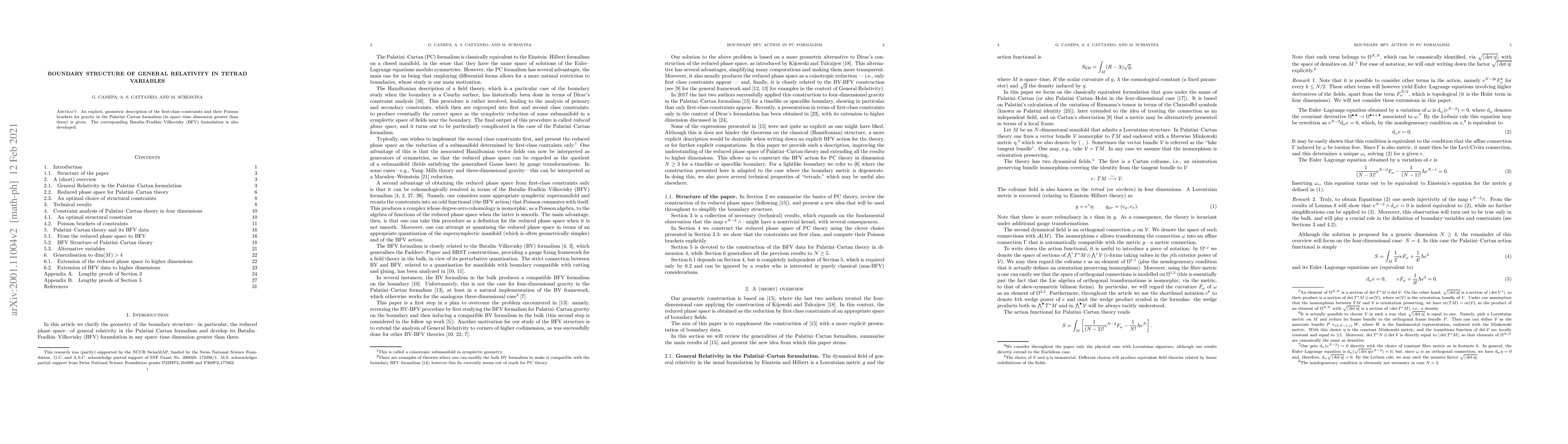 Thumbnail for Boundary structure of General Relativity in tetrad variables