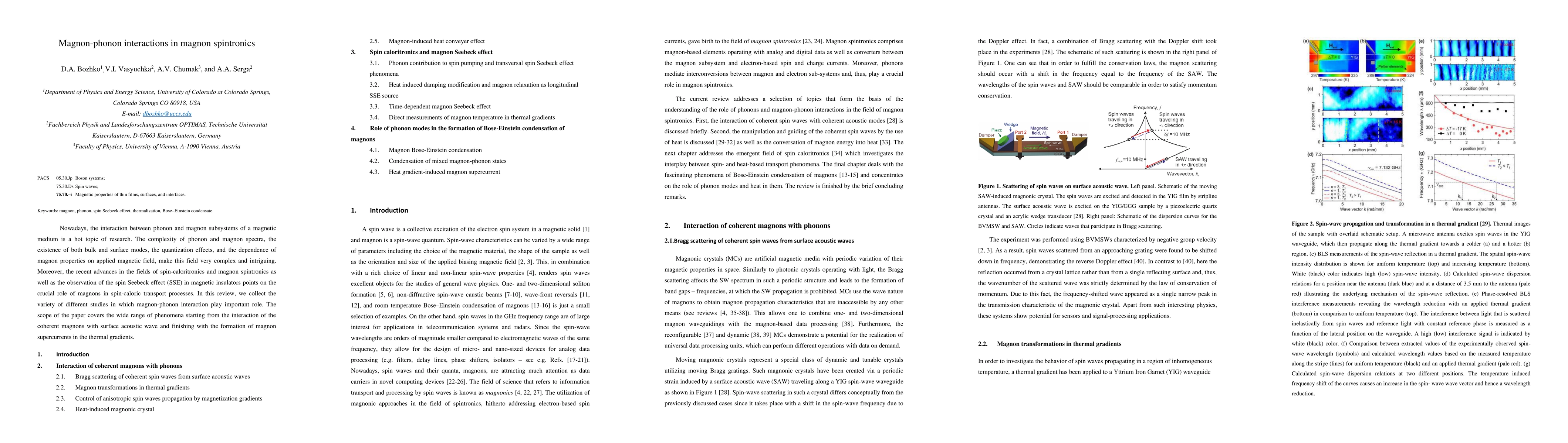 Thumbnail for Magnon-phonon interactions in magnon spintronics
