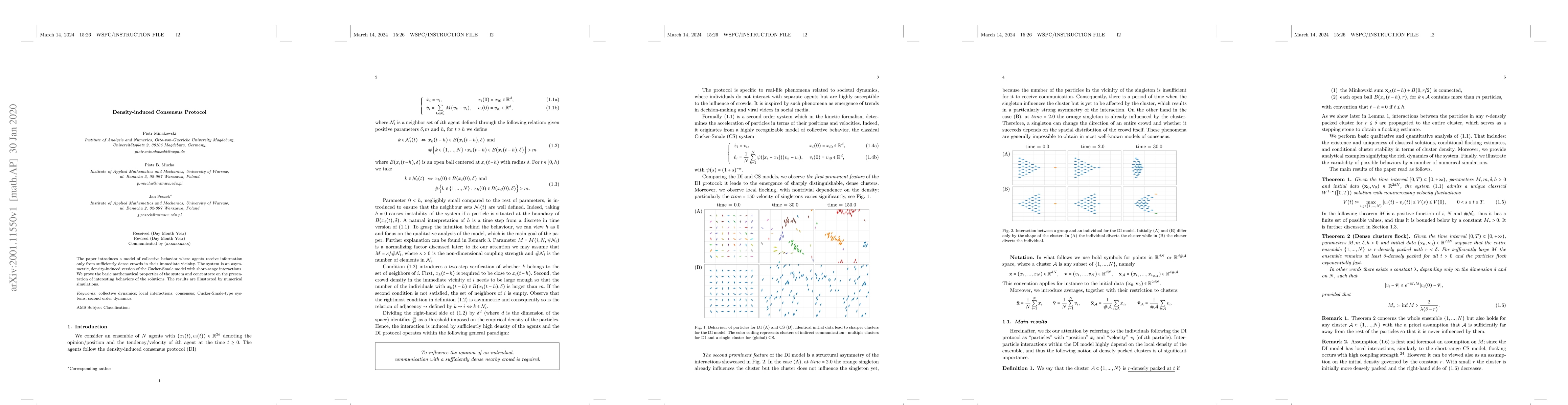 Thumbnail for Density-induced Consensus Protocol