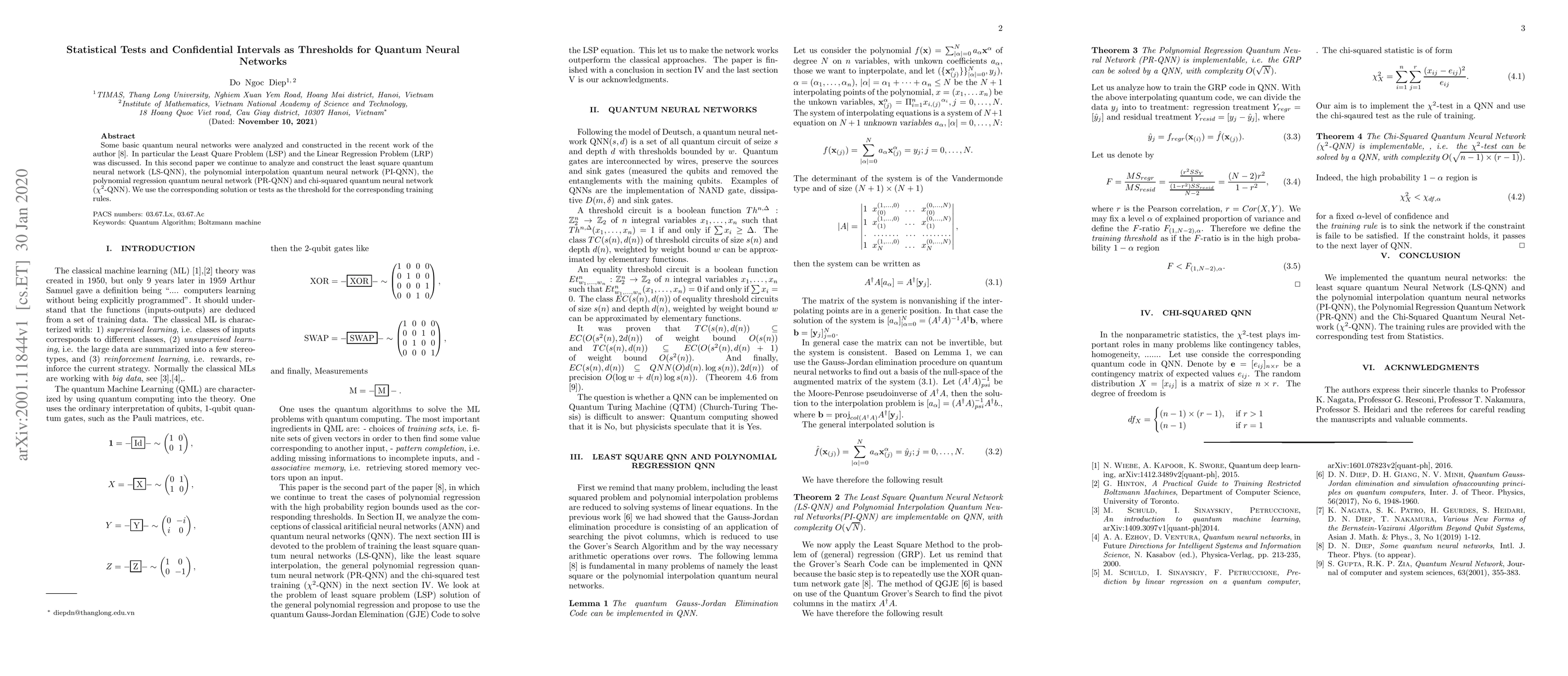 Thumbnail for Statistical Tests and Confidential Intervals as Thresholds for Quantum
  Neural Networks