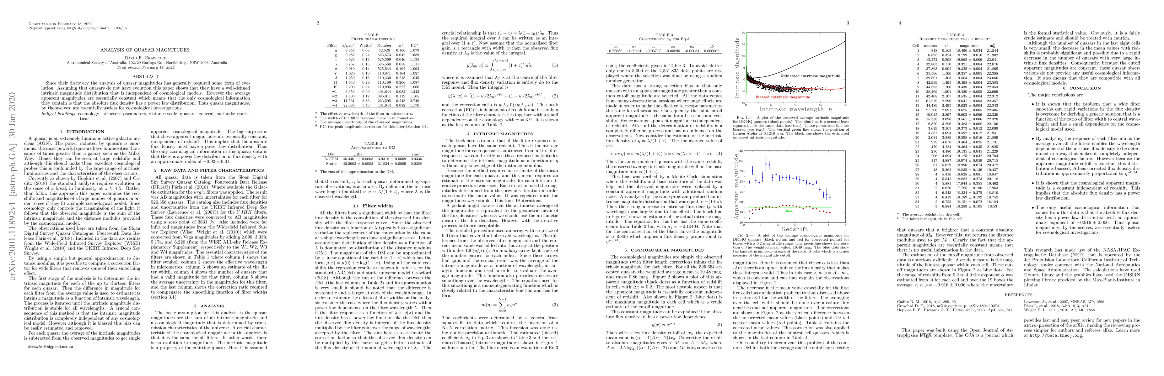 Thumbnail for Analysis of quasar magnitudes
