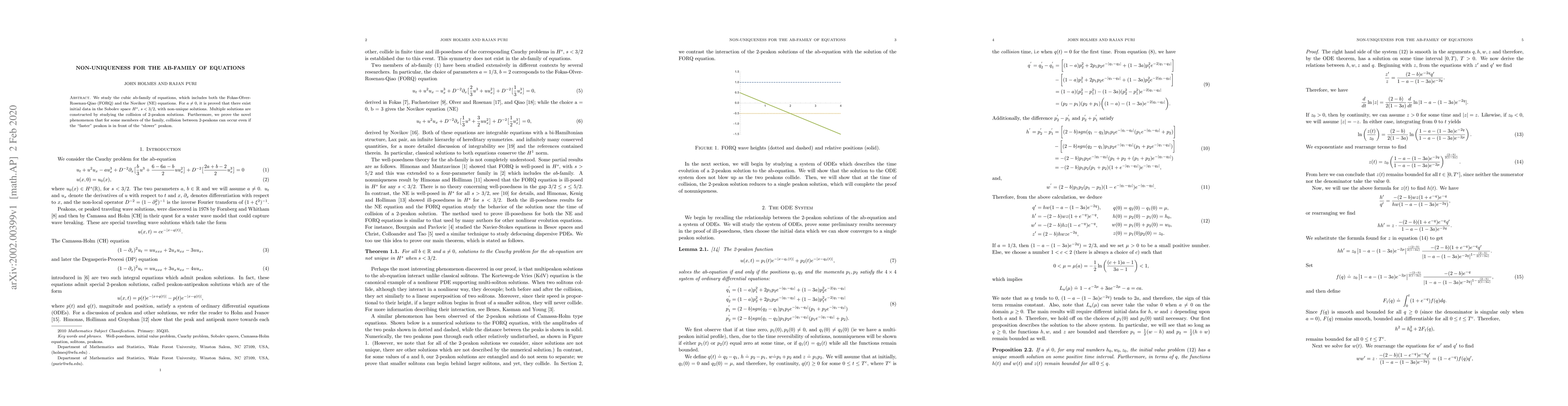 Thumbnail for Non-uniqueness for the ab-family of equations