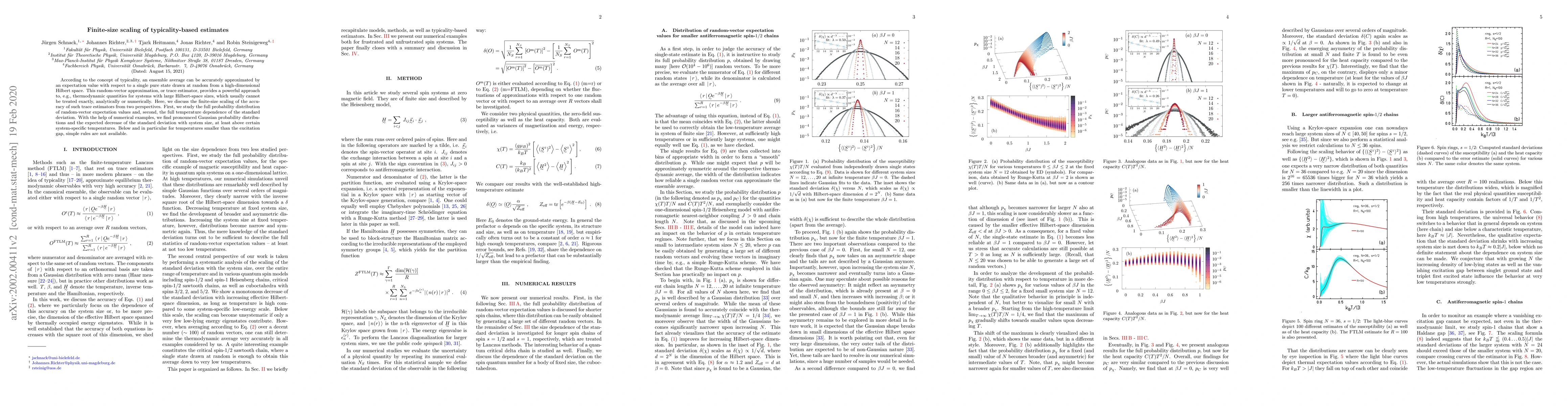 Thumbnail for Finite-size scaling of typicality-based estimates