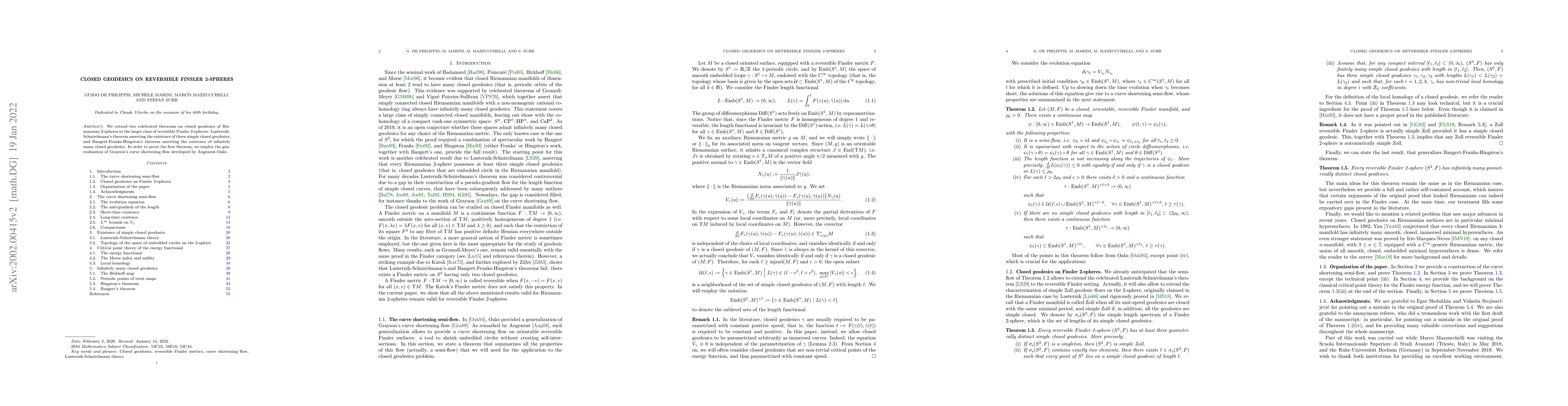 Thumbnail for Closed geodesics on reversible Finsler 2-spheres
