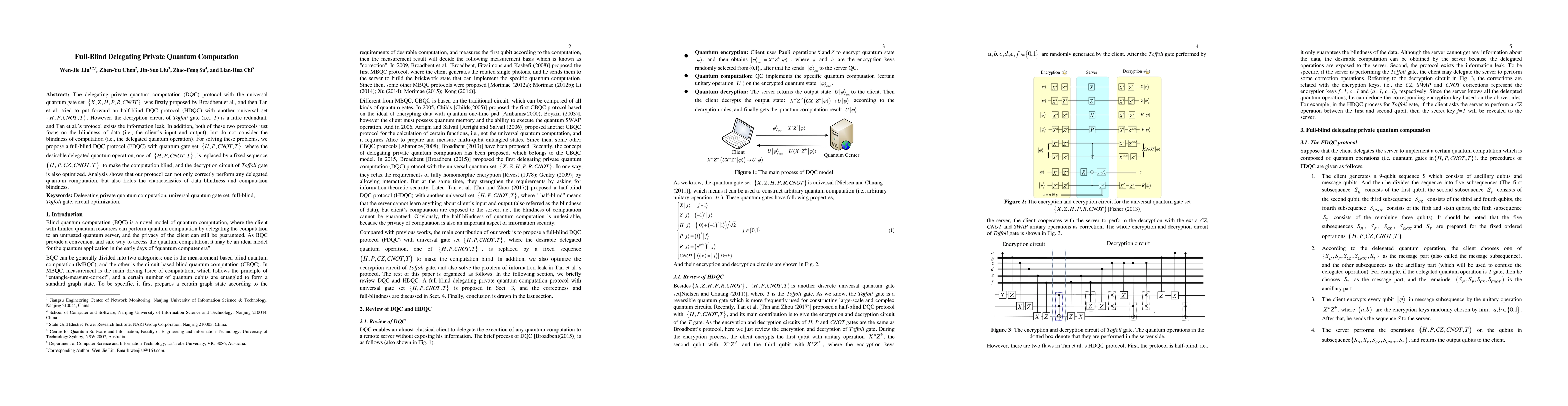 Thumbnail for Full-Blind Delegating Private Quantum Computation